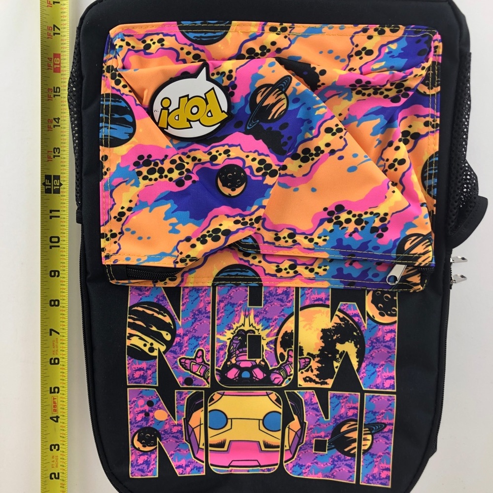 Funko Marvel Iron-Man Blacklight Backpack Target School Work NEW - Picture 9 of 9